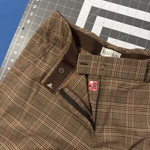 Tall Girl Dress Pants Women's 16 Brown/Red Plaid Wide-Leg Straight Mid-Rise Y2K